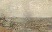 Vincent Van Gogh View of Paris from Montmartre (nn04) Sweden oil painting artist